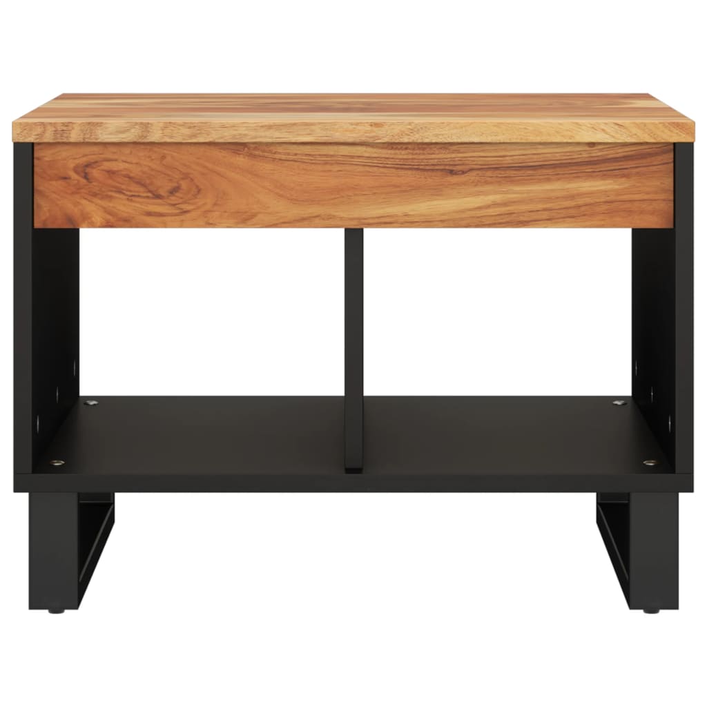 Mesa De Centro De Madera Maciza De Acacia 55x50x40 Cm_1
