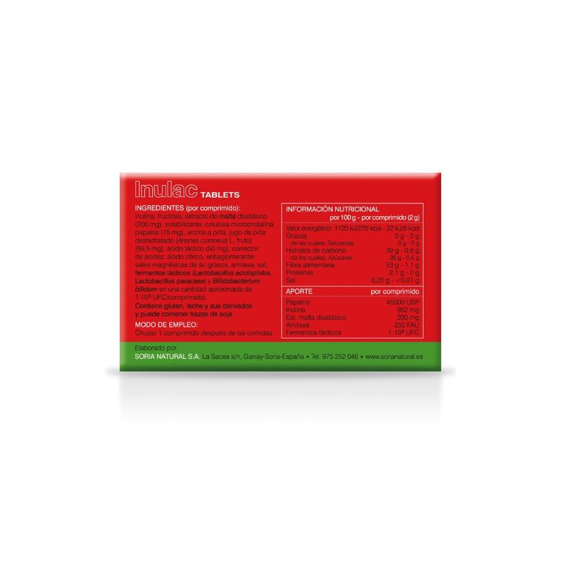 Inulac Soria Natural, 30 comprimidos