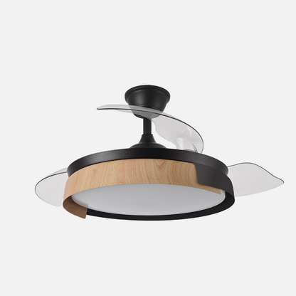 Ventilador Dc Provenza 72w 7200lm Negro/haya 3asp.desplegables 36/51x50/107d.3col, Remoto, Temporizador, Memoria_2
