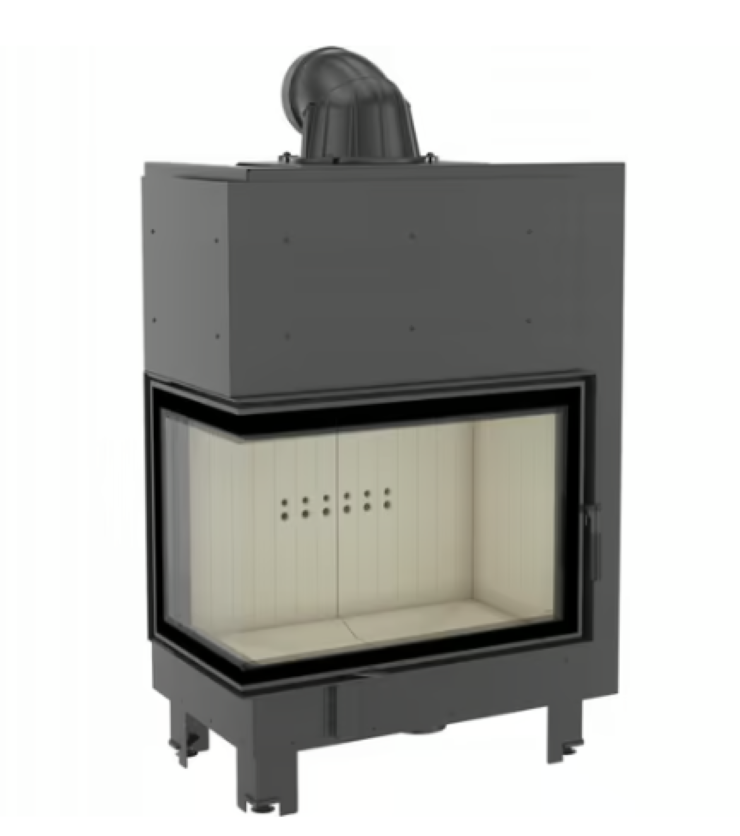 Bricosol Chimenea De Leña De Acero Kratki Mba Izquierda 17 Kw Ø 200_0