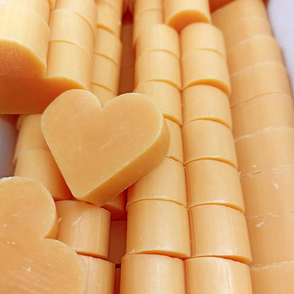 25 Jabones Aromáticos Con Forma De Corazón. Detalle Para Invitados De Eventos . Jabón Glicerina Aroma Naranja Y Jengibre_0