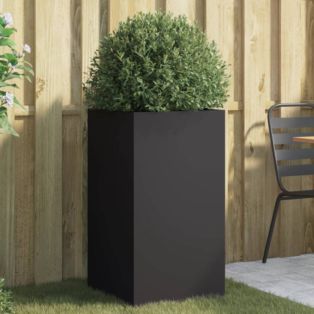 Jardinera Acero Negro 42x38x75 Cm_1