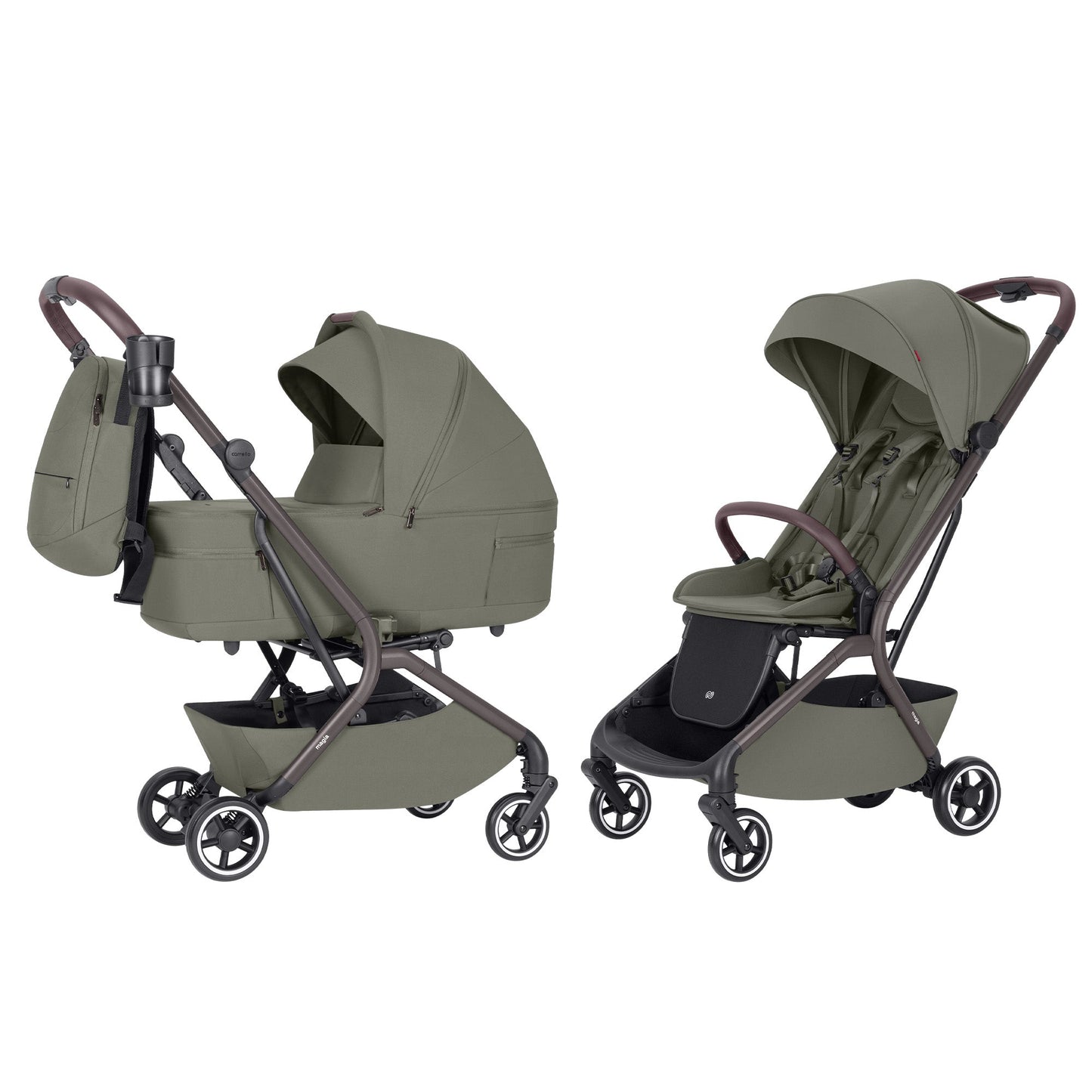 Carrello Carrito De Bebé Magia Dúo 2 En 1 Malted Green_0