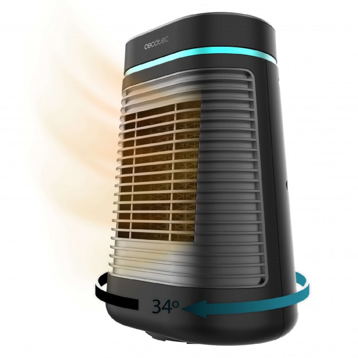Cecotec Calefactor Cerámico De Sobremesa Readywarm 1550 Max Ceramic Rotate Smart Black_0