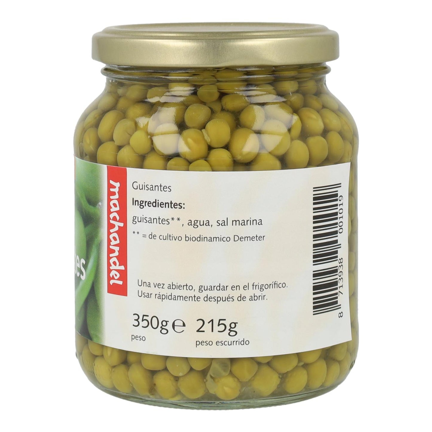 Ervilhas orgânicas Machandel, 330g
