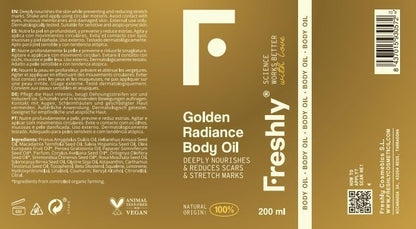 Óleo Corporal Refrescante Golden Radiance 200ml