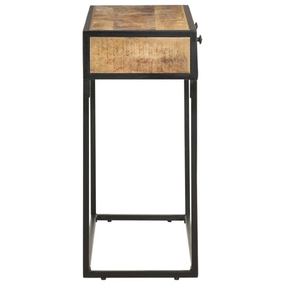 Mesa Consola De Madera Maciza De Mango 100x35x75 Cm_2