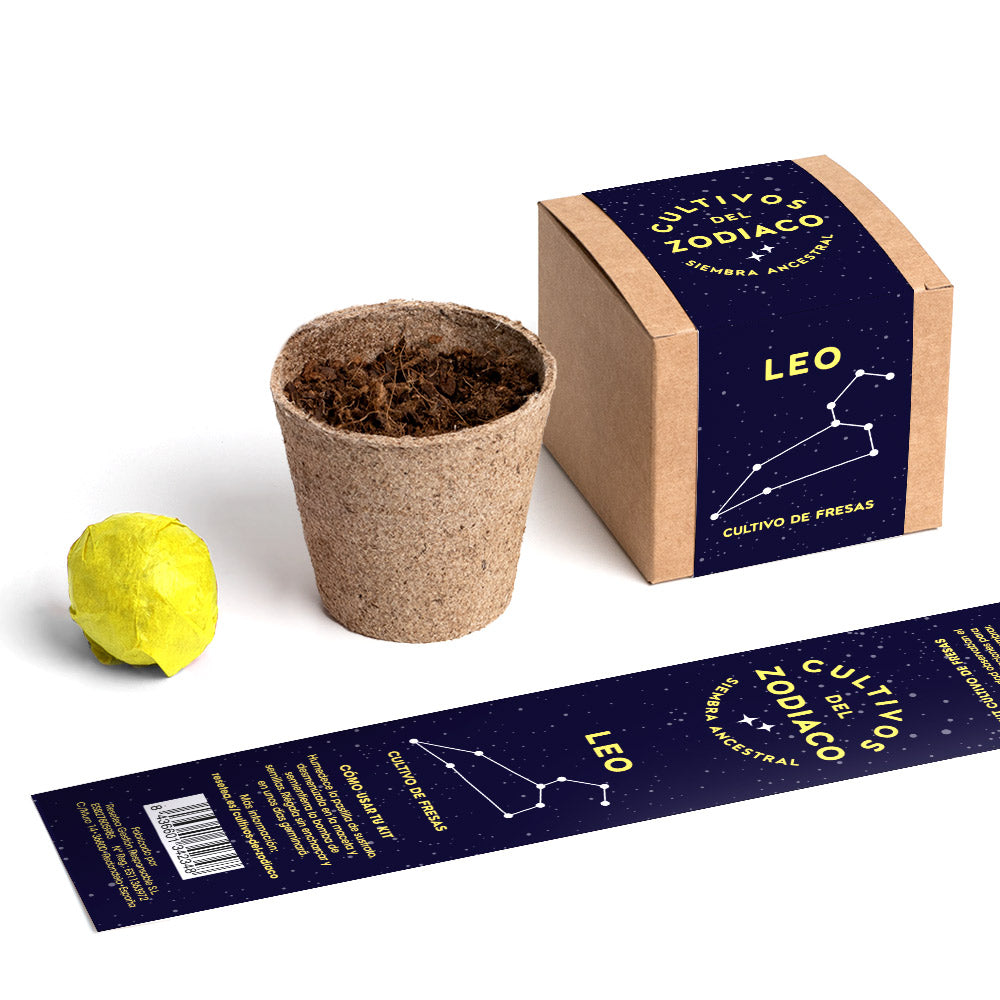 Cultivos Del Zodiaco – Leo | Kit De Cultivo Con Semillas De Fresa_2