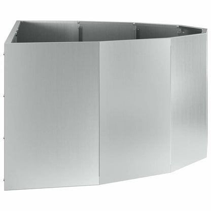 Jardinera Plateado 120 X 60 X 35 Cm Acero Galvanizado_5