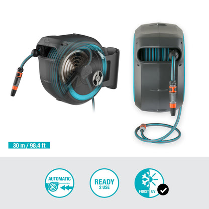 Suporte de mangueira de parede Gardena RollUp L 30 m