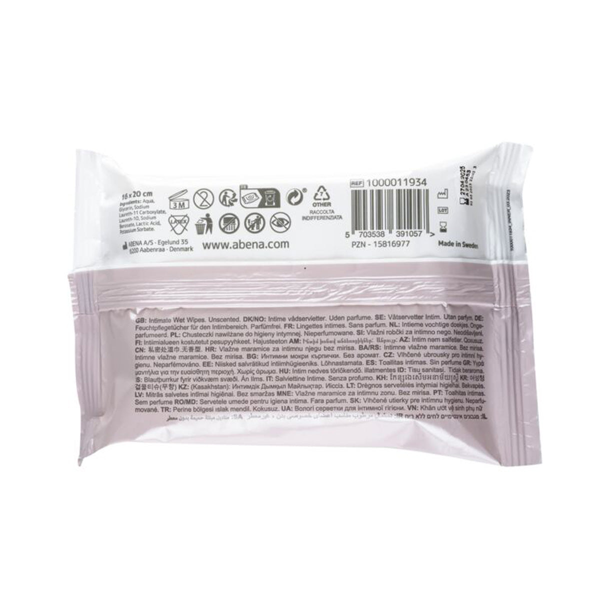 Toalhitas Húmidas Íntimos 20 unidades ABENA