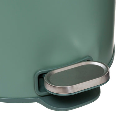 Papelera / Cubo De Basura / Contenedor De Residuos Con Pedal 30l Retro Verde Delta_5