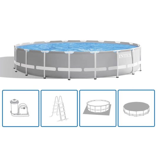 Intex Conjunto De Piscina Redonda Prism Frame 549x122 Cm_0