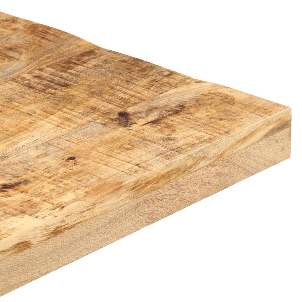 Mesa Alta De Bar Cuadrada Madera De Mango Rugosa 50x50x110 Cm_2