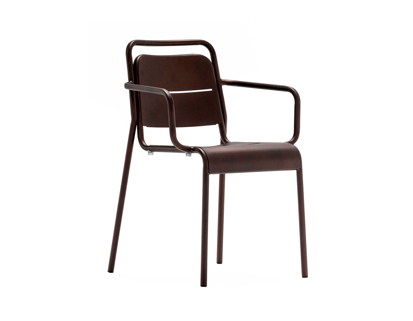 Zown Set De 2 Sillas Con Brazos De Jardín Metálicas Zown Alma Marrón Para Exterior_1