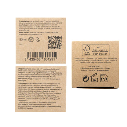 Arganour BIO creme facial de noite com argão 50 ml