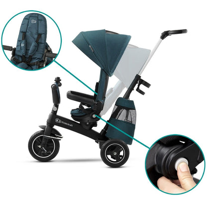 Triciclo Infantil Bidireccional Easytwist Midnight Green_2