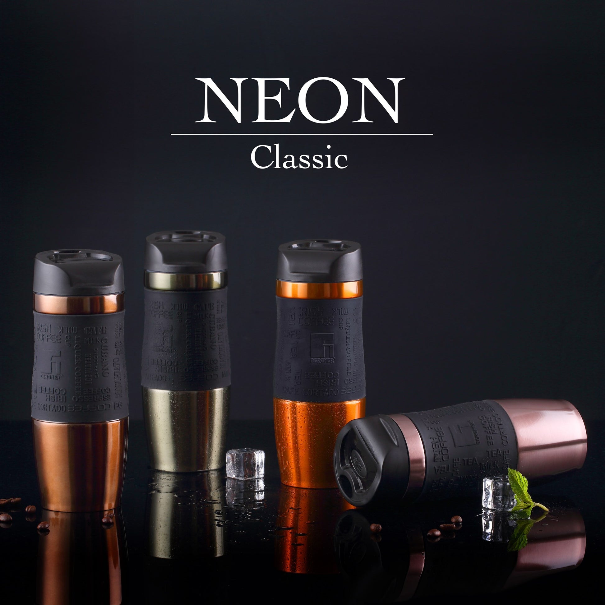 Termo Mug 400ml Acero Inoxidable Orange Neon Classic_4