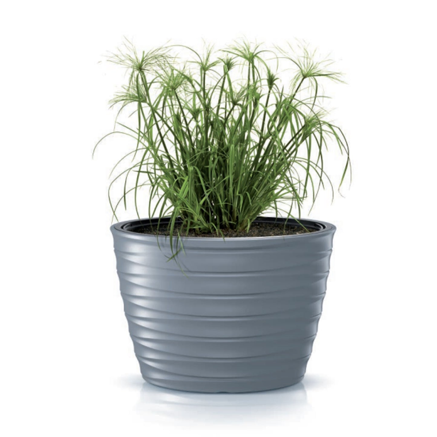 Maceta Freze - Oval 55l., Con Depósito, Dimensiones (mm) 593x393x420, Color Antracita_3
