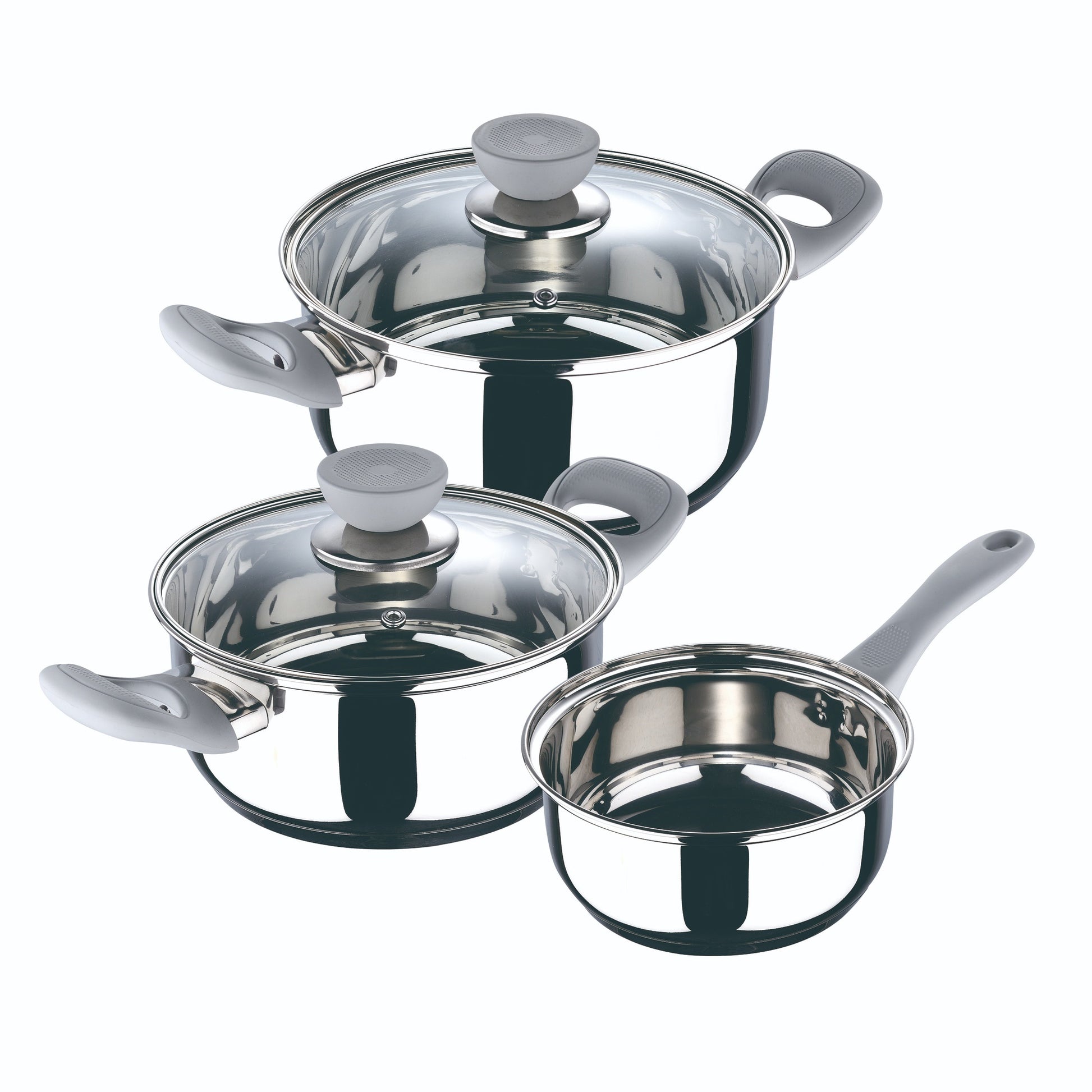 Set De 5pc Batería De Cocina Acero Inox + Olla A Presión 22cm De 5,5l San Ignacio_3