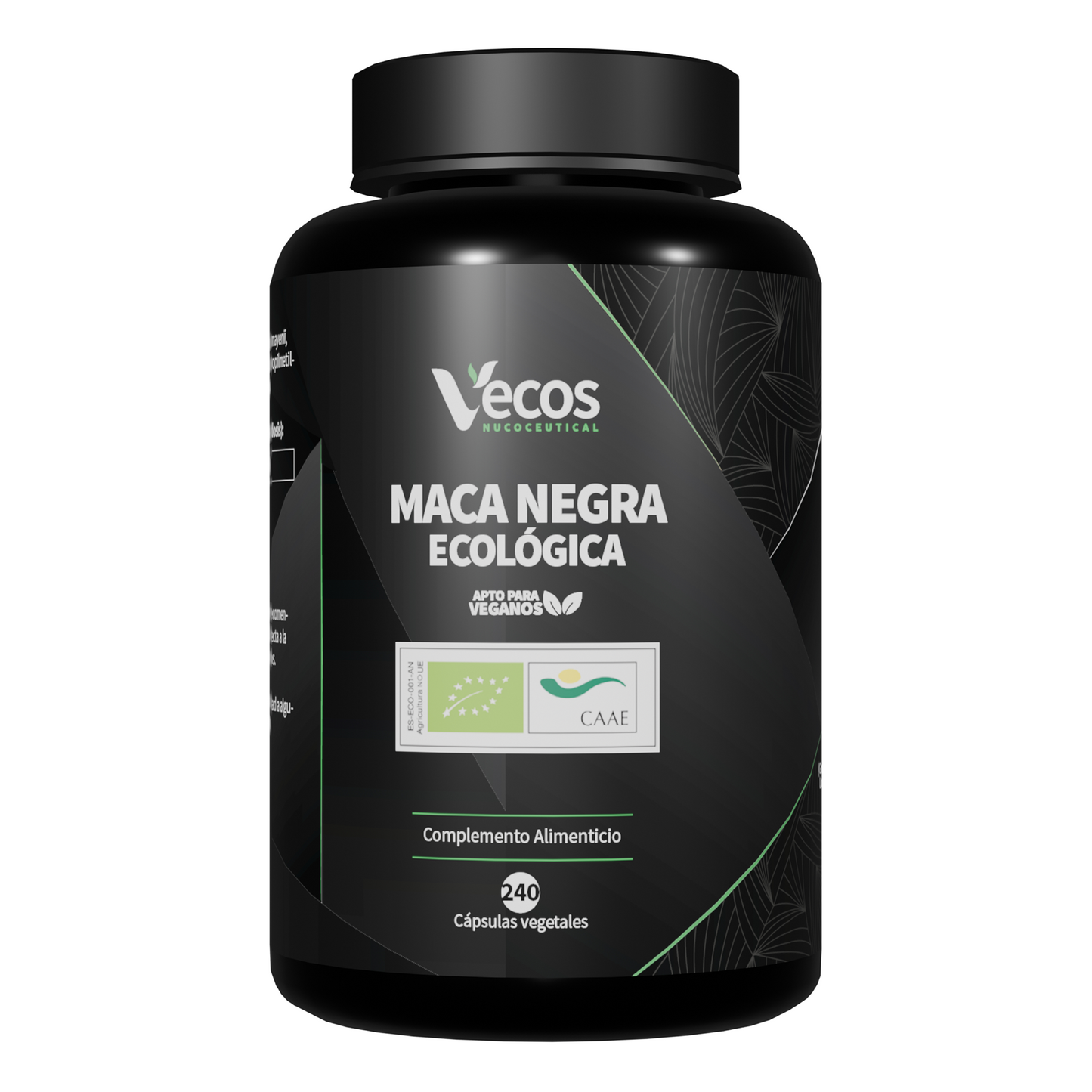 Maca Negra Ecológica 2250 Mg Vecos 240 Cápsulas | Energía, Resistencia Y Vitalidad Sexual | Raíz Andina 100% Ecológica_0