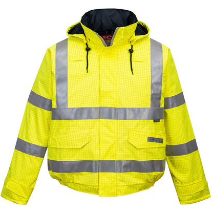 Cazadora De Alta Visibilidad, Resistente A La Llama Y Antiestática Bizflame Rain / Xxxl / Naranja_1