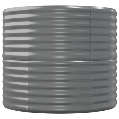 Jardinera Arriate Acero Galvanizado Gris 152x80x68 Cm_3