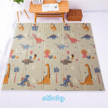 Alfombra Bebe, 1.5cm Grosor, Diseño Infantil, 200 X 180 Cm, Acolchada De Xpe, Reversible_5