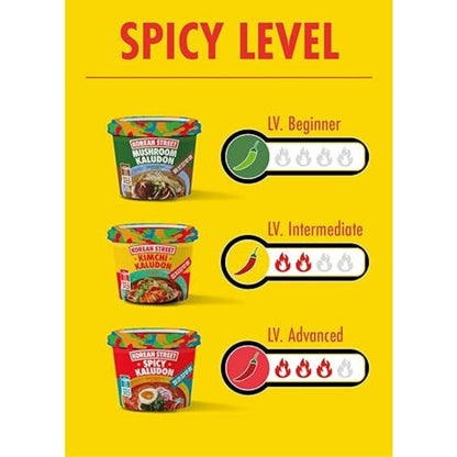 Noodles instantâneos, Ra Udong, Kimchi de rua coreano 215 g