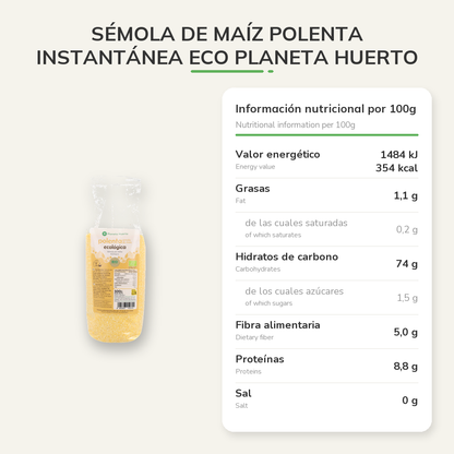 Información nutricional