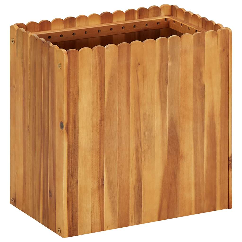 Arriate De Madera Maciza De Acacia 50x30x50 Cm_1