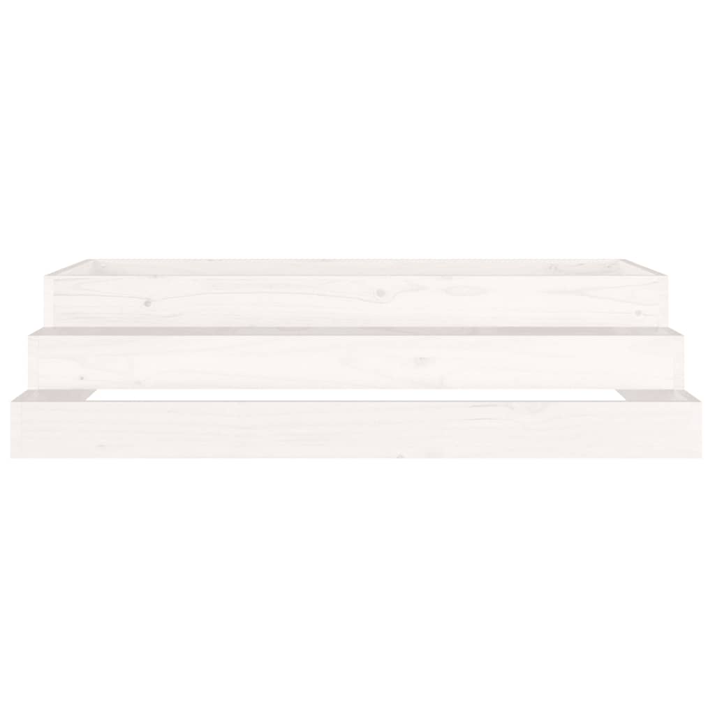Jardinera Madera Maciza De Pino Blanco 110x110x27 Cm_4