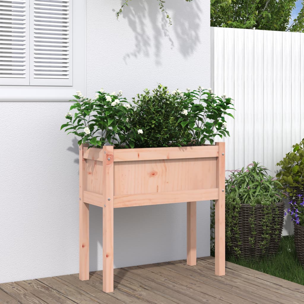Jardinera Con Patas Madera Maciza De Abeto Douglas 70x31x70 Cm_1