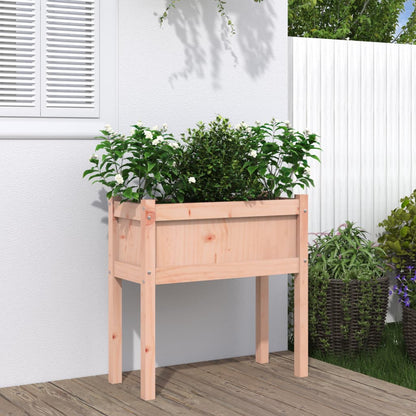 Jardinera Con Patas Madera Maciza De Abeto Douglas 70x31x70 Cm_1