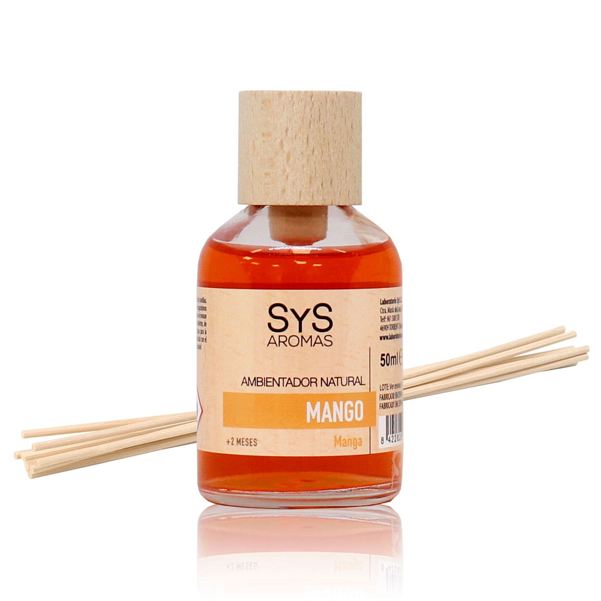 Ambientador Mikado Mango 50 ml | Aroma Tropical Dulce | Difusor Varillas | Ambiente Exótico_0