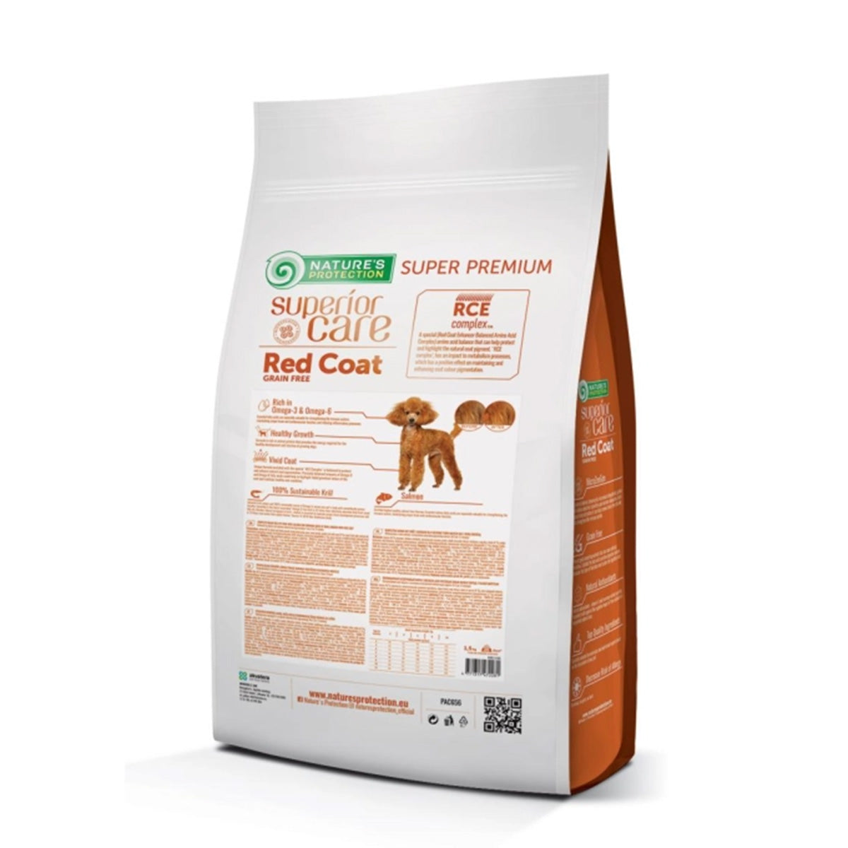 Ração de salmão para cães jovens de raças pequenas Red Coat 1,5 kg Nature's Protection