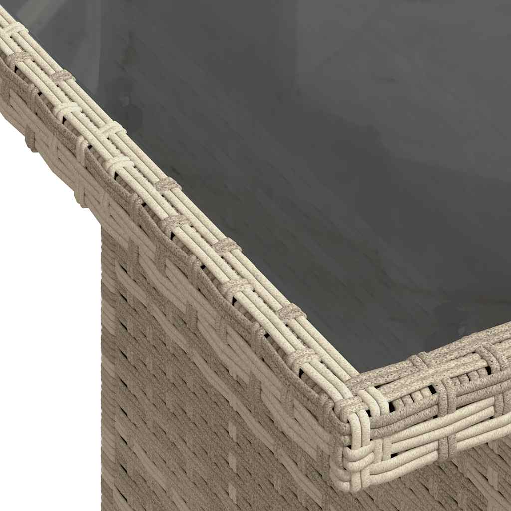 Set De Sofás De Jardín 8 Pzas Y Cojines Ratán Sintético Gris / Vetonek_2