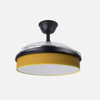 Ventilador Dc Moda 72w Negro/amarillo 91d 3aspas 7200lm 3000-4000-6000k Remoto+ Memoria+ Temporizador_2
