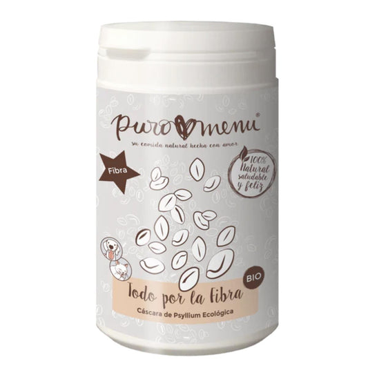 Suplemento de casca de psílio orgânico All for Fiber para cães e gatos Puromenu 150 g