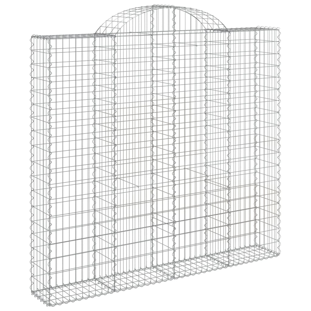 Cestas De Gaviones 5 Uds Forma De Arco Hierro 200x50x180/200 Cm_2