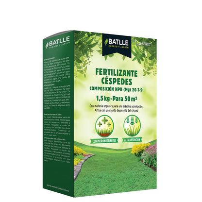 Fertilizante granulado para relvado Batlle 5 kg