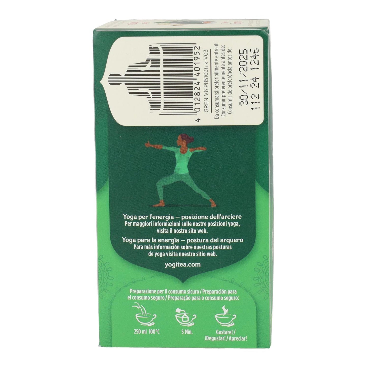 Yogi Tea BIO Chá Verde Energia, 17 saquetas
