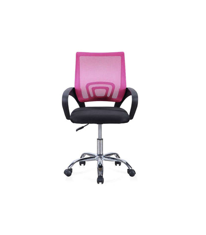 Silla De Escritorio Giratoria Vita Acabado Negro/rosa, 90/102 Cm(alto)60 Cm(ancho)60 Cm(la_1
