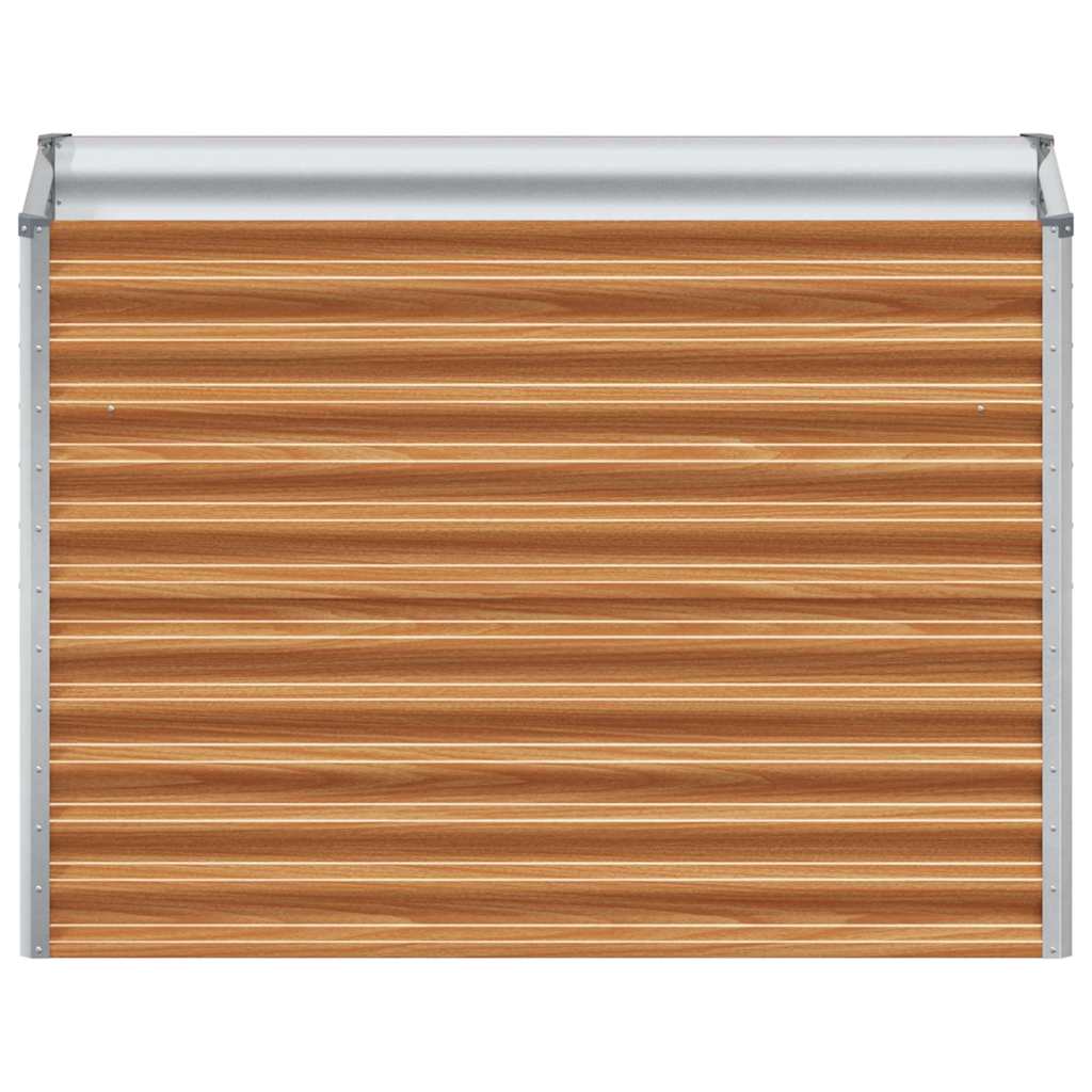 Arriate Elevado Marrón Claro 98 X 50 X 68 Cm Acero Galvanizado_4