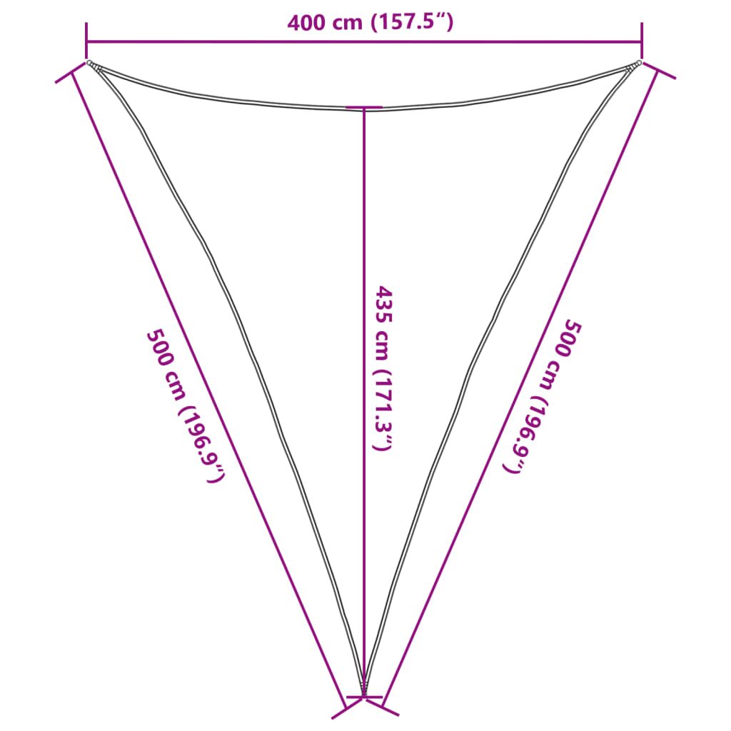 Vidaxl Toldo De Vela Rojo Hdpe 160 G/m² 4x5x5 M_2