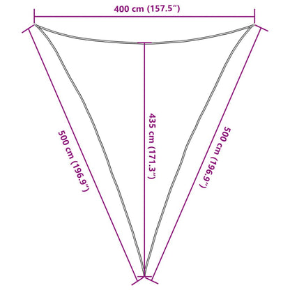 Vidaxl Toldo De Vela Rojo Hdpe 160 G/m² 4x5x5 M_2