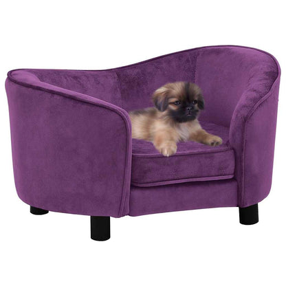 Vidaxl Sofá Para Perro Felpa Burdeos 69x49x40 Cm_1