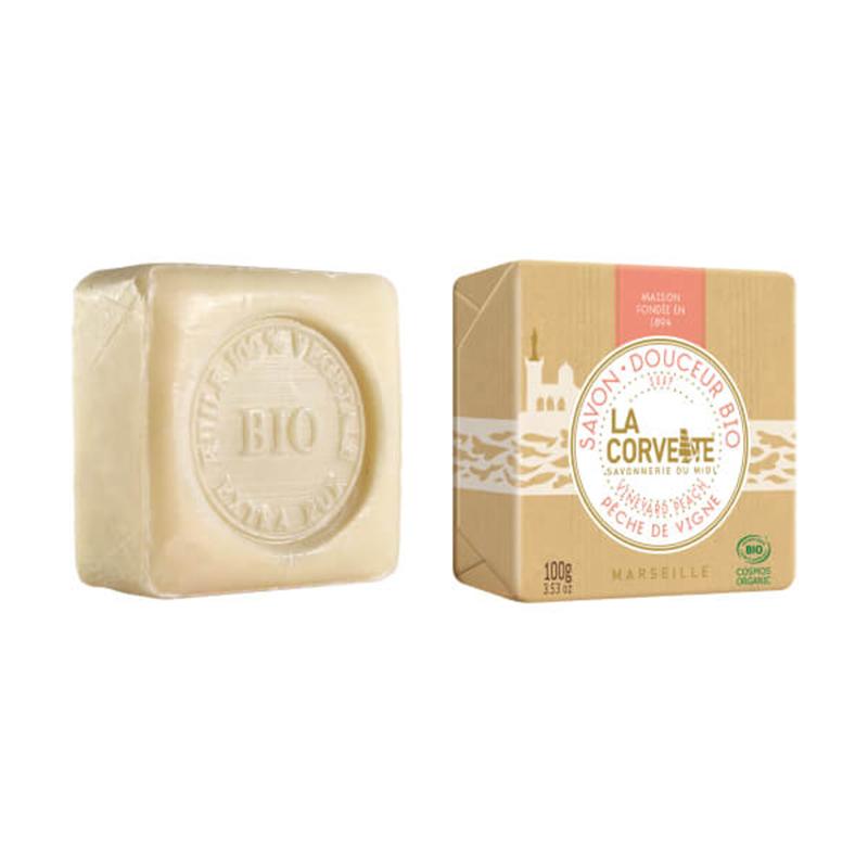 Barra de sabonete natural La Corvette Vineyard Peach 100g