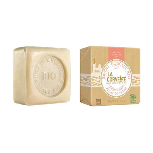 Barra de sabonete natural La Corvette Vineyard Peach 100g