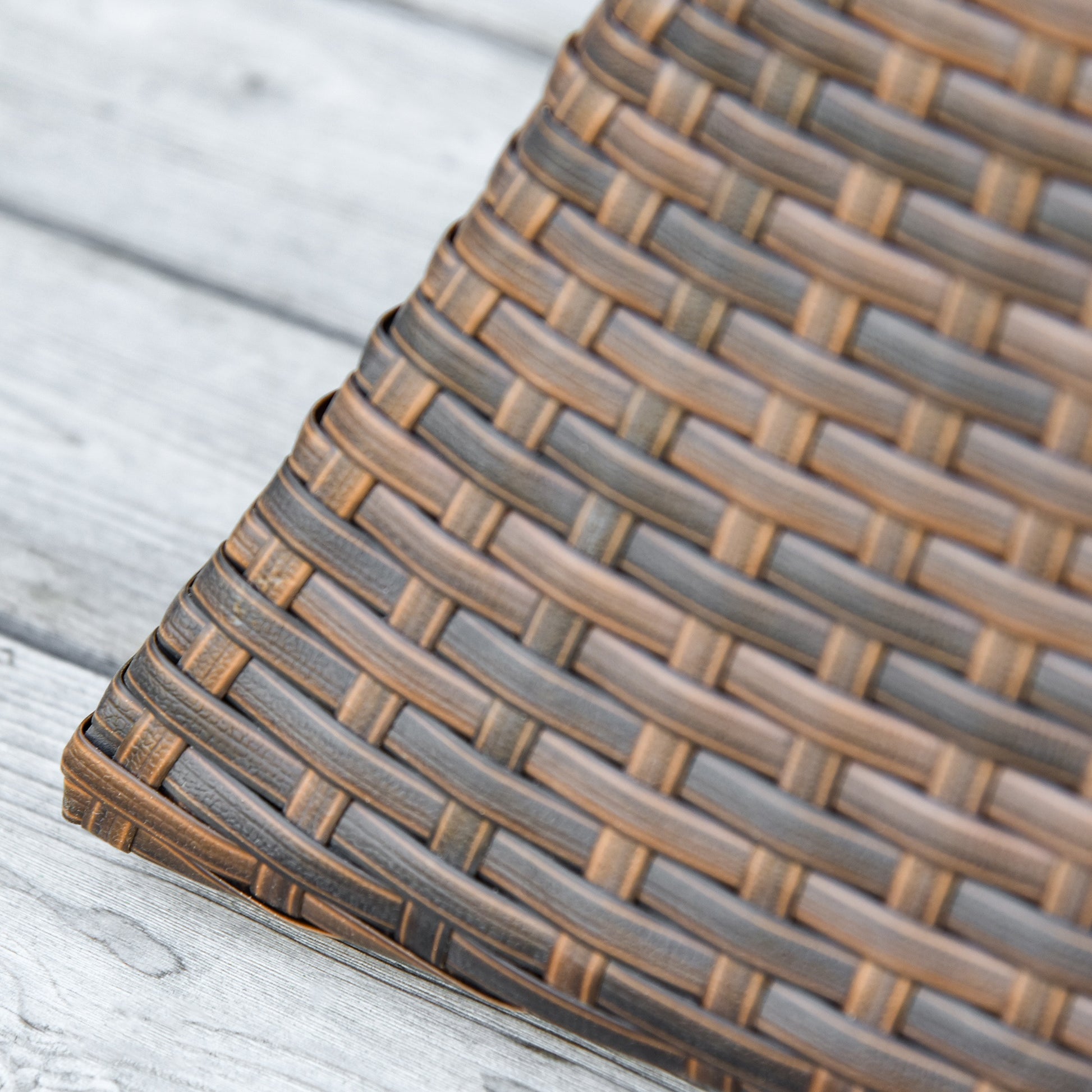 Outsunny Mesa De Centro Ratán Con Agujero De Sombrilla Para Terraza Patio_4